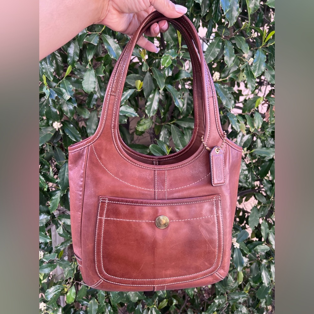 Coach Legacy Ergo 11285 Cognac Leather Shoulder Bag Rare